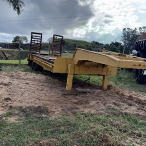 Carreta prancha 2 eixos reta